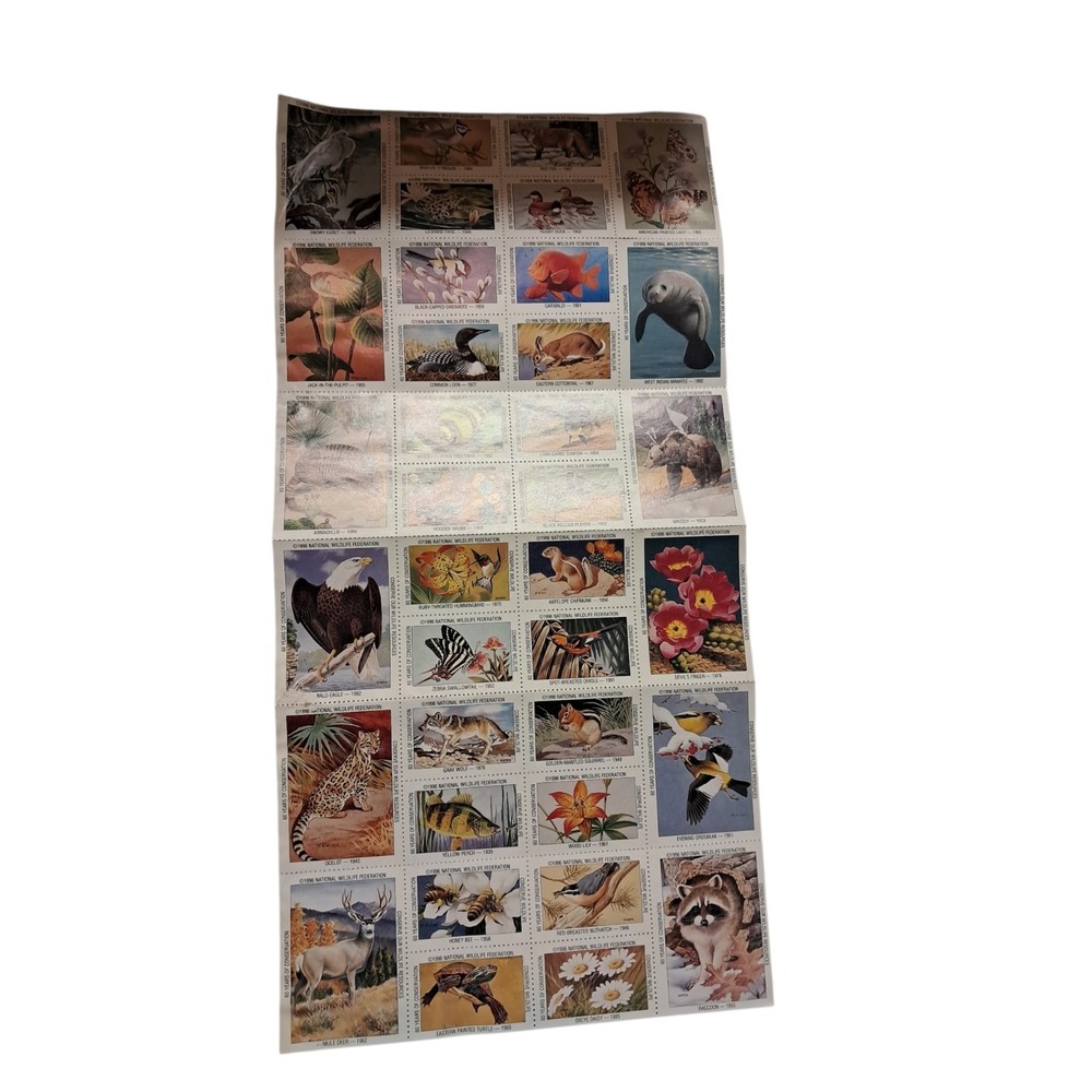 1996 National Wildlife Federation Sheet Of Stamps